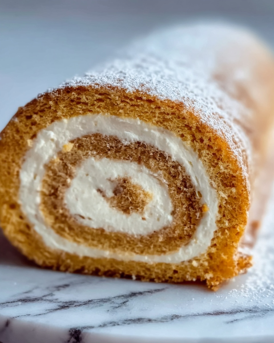Pumpkin Roll with Cream Cheese Filling Recipe - Recipe Image