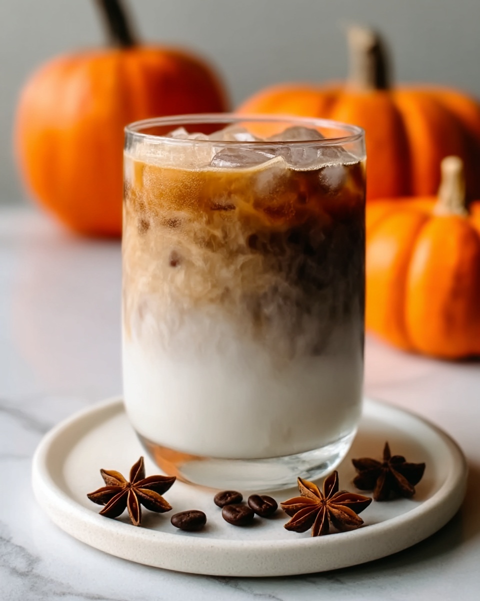 Iced Pumpkin Cream Chai Tea Latte (Starbucks Copycat) Recipe - Recipe Image