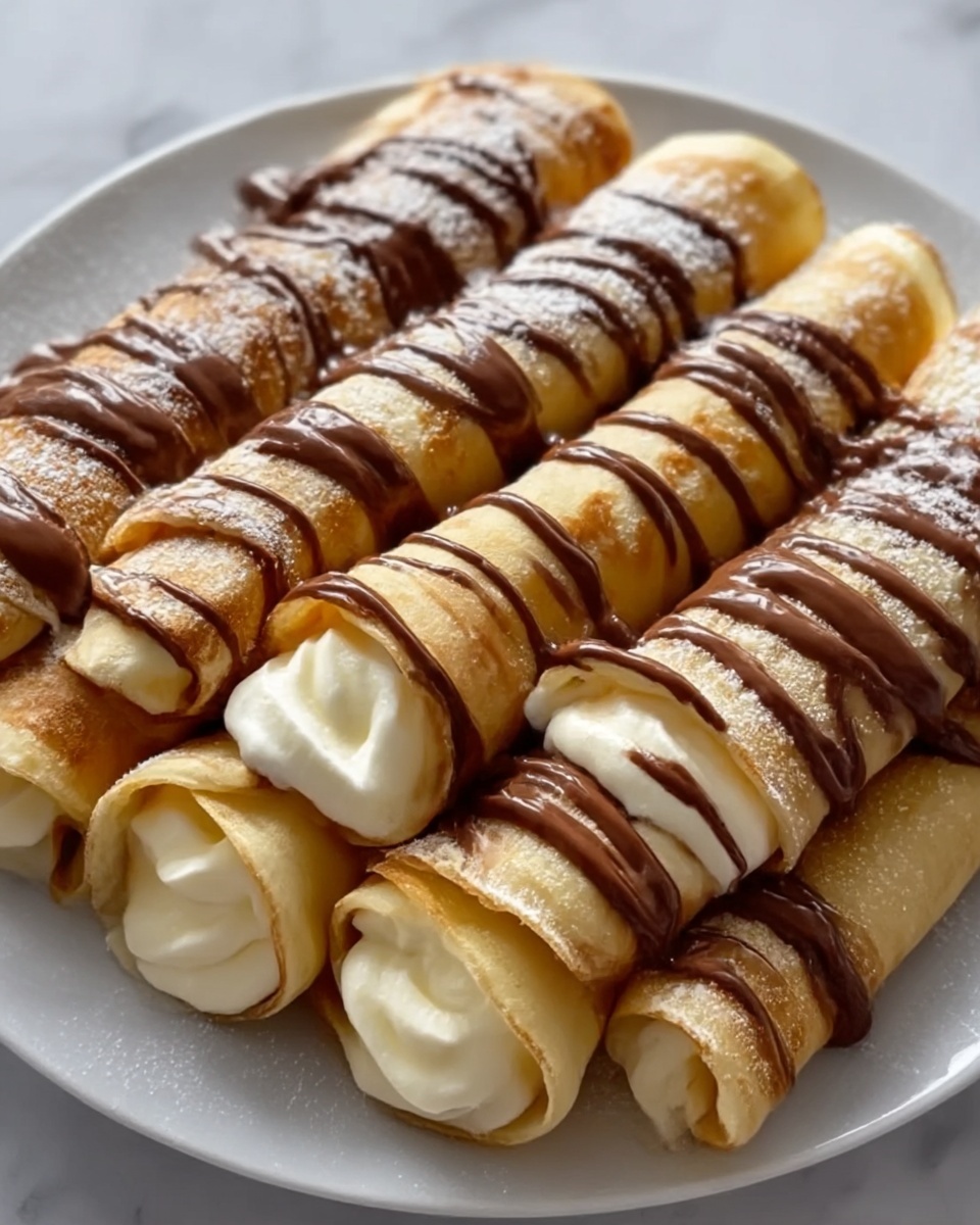Nutella Cream-Filled Crepes Recipe - Recipe Image