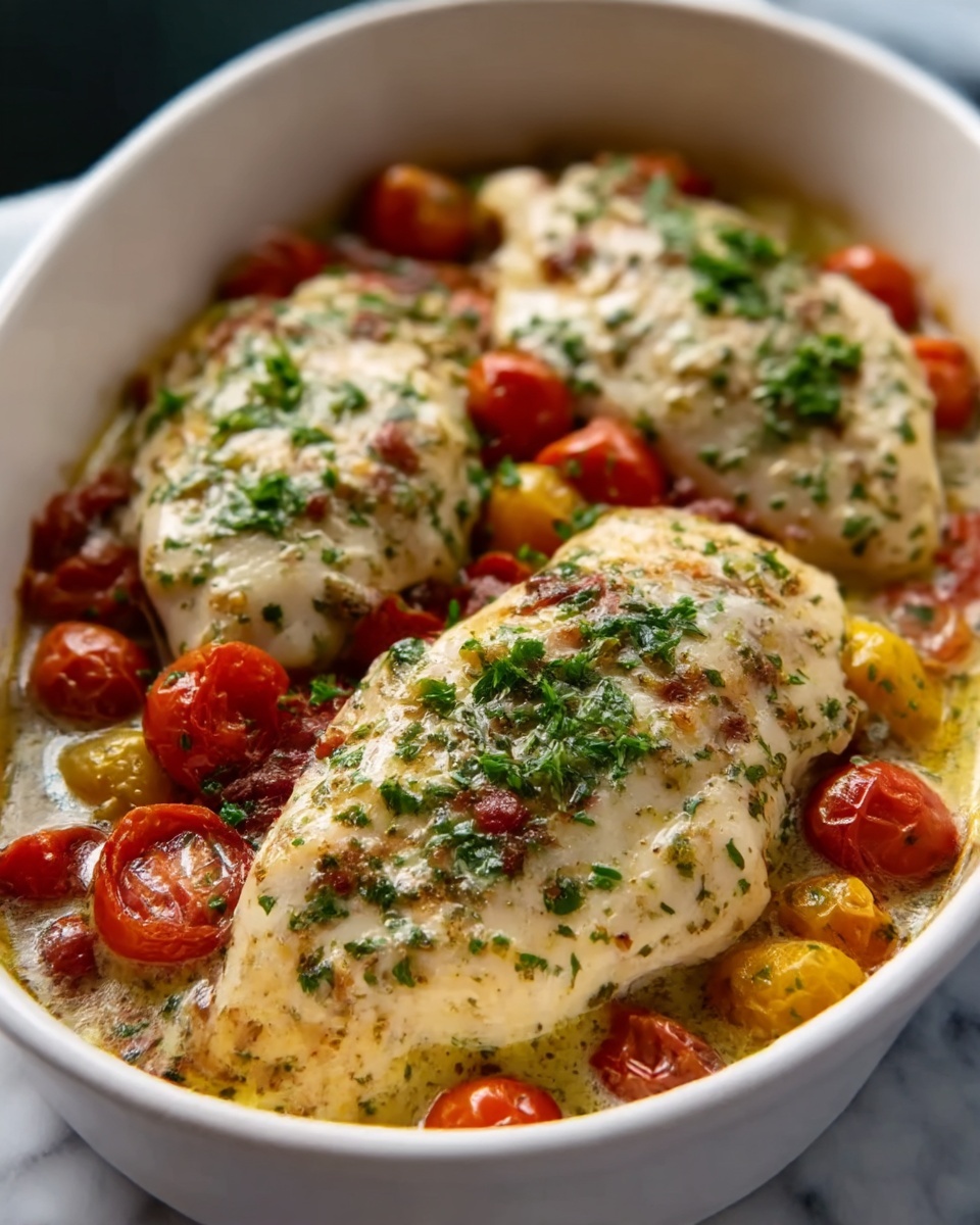 Baked Tuscan Chicken Breasts Recipe - Recipe Image