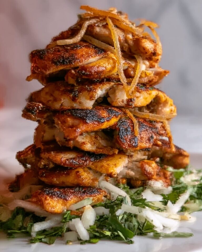 Chicken Shawarma Tower Baked in the Oven Recipe