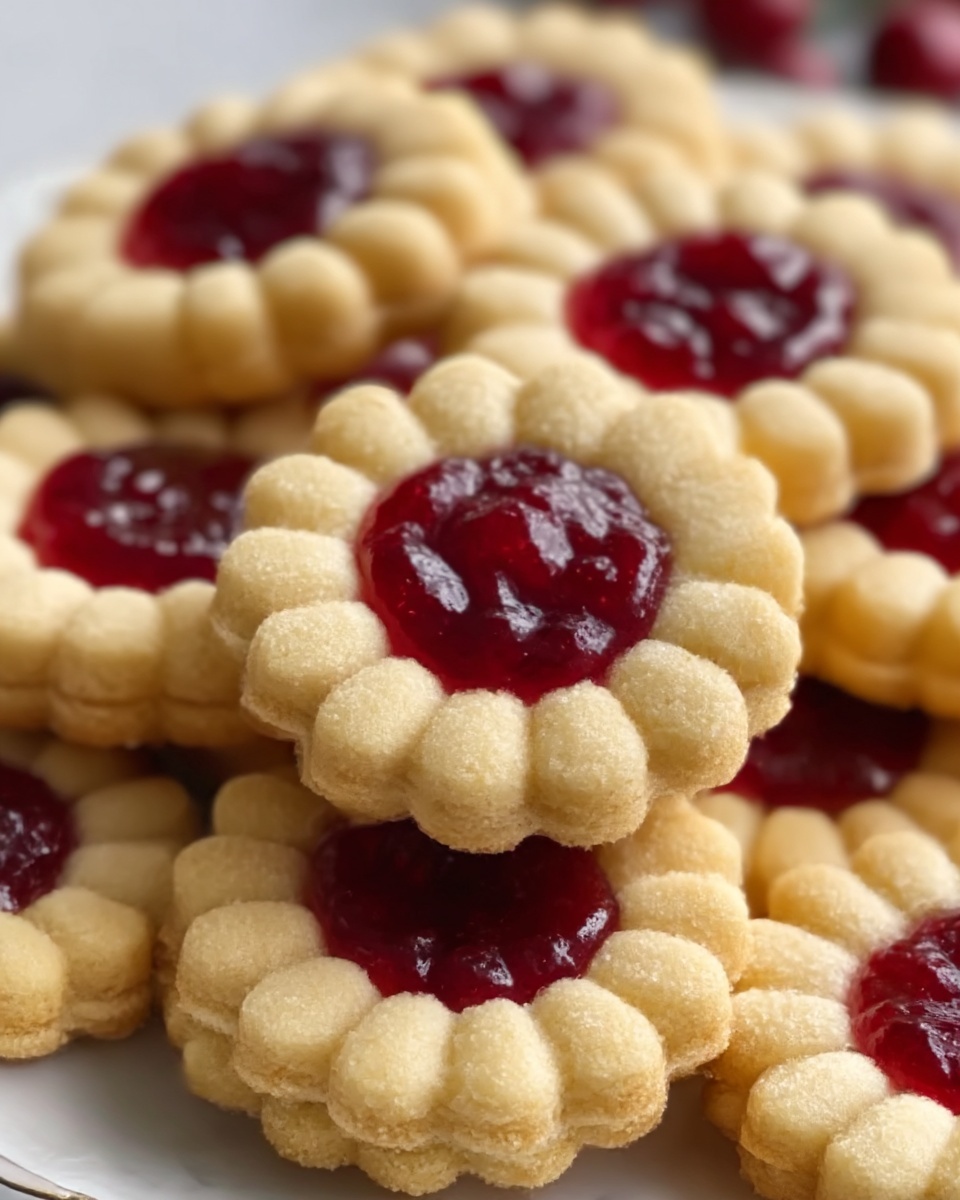 Luscious Raspberry Shortbread Cookies Recipe - Recipe Image
