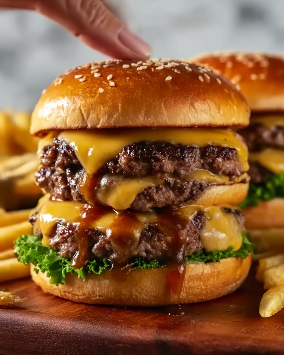 Teriyaki Parmesan Burgers with American Cheese Recipe - Recipe Image