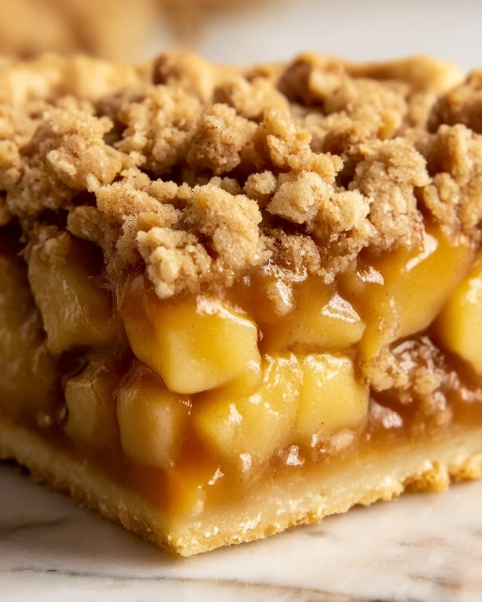 Salted Caramel Apple Crisp Bars Recipe - Recipe Image