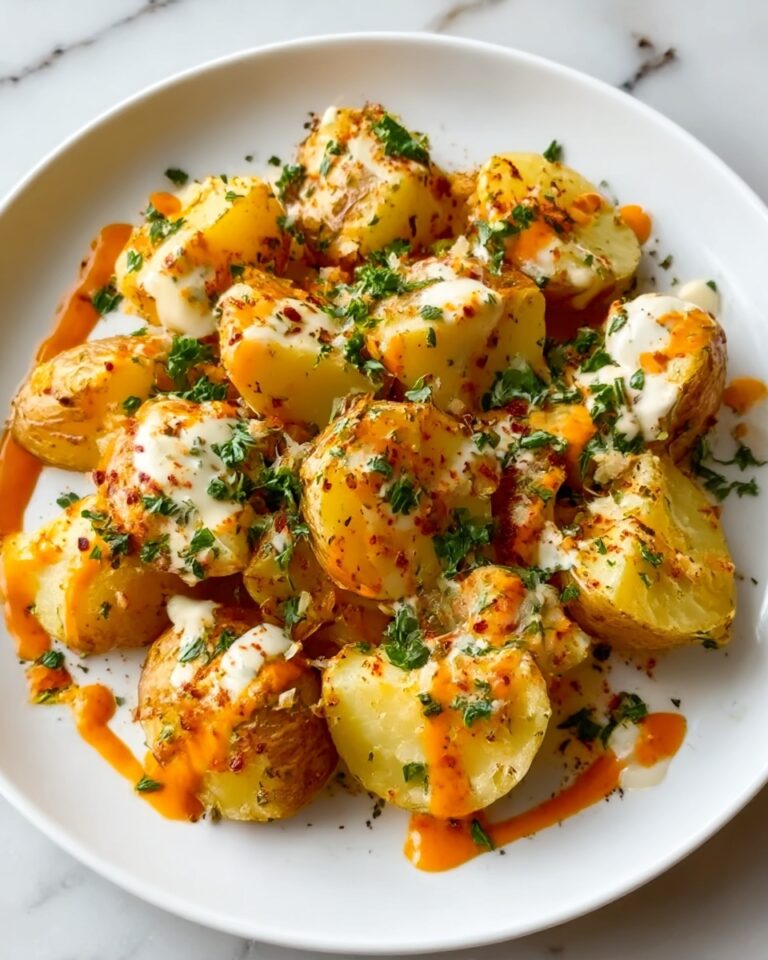 Buffalo Chicken Roasted Potato Bake Recipe