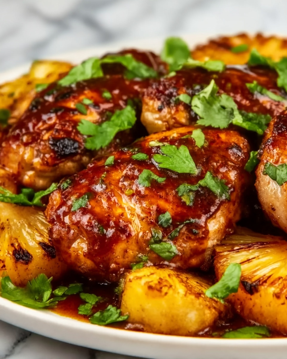 Hawaiian BBQ Chicken and Pineapple Foil Packets Recipe - Recipe Image