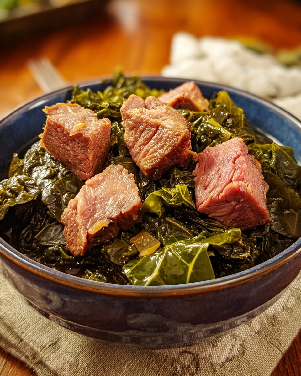 Collard Greens with Ham Hocks Recipe - Recipe Image
