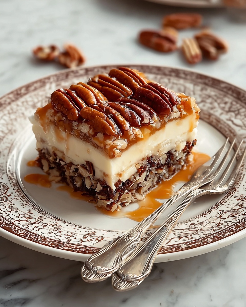 Decadent Pecan Pie Lasagna Recipe - Recipe Image