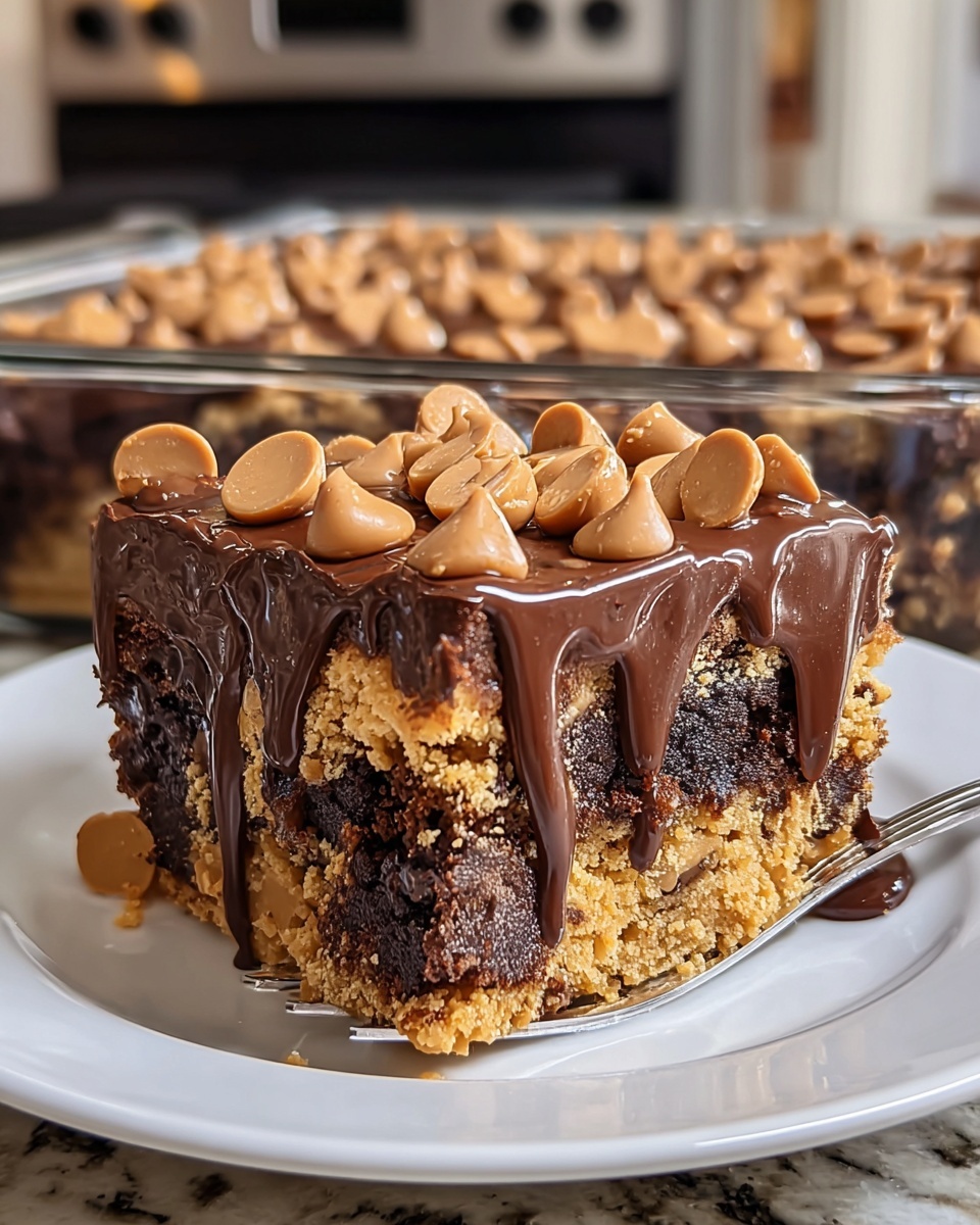 Peanut Butter Cup Dump Cake Recipe - Recipe Image