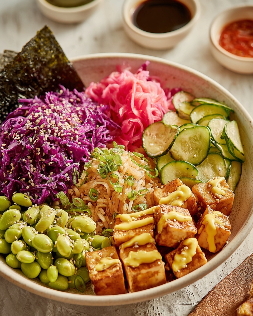 Honey & Soy Tofu Poke Bowl Recipe - Recipe Image
