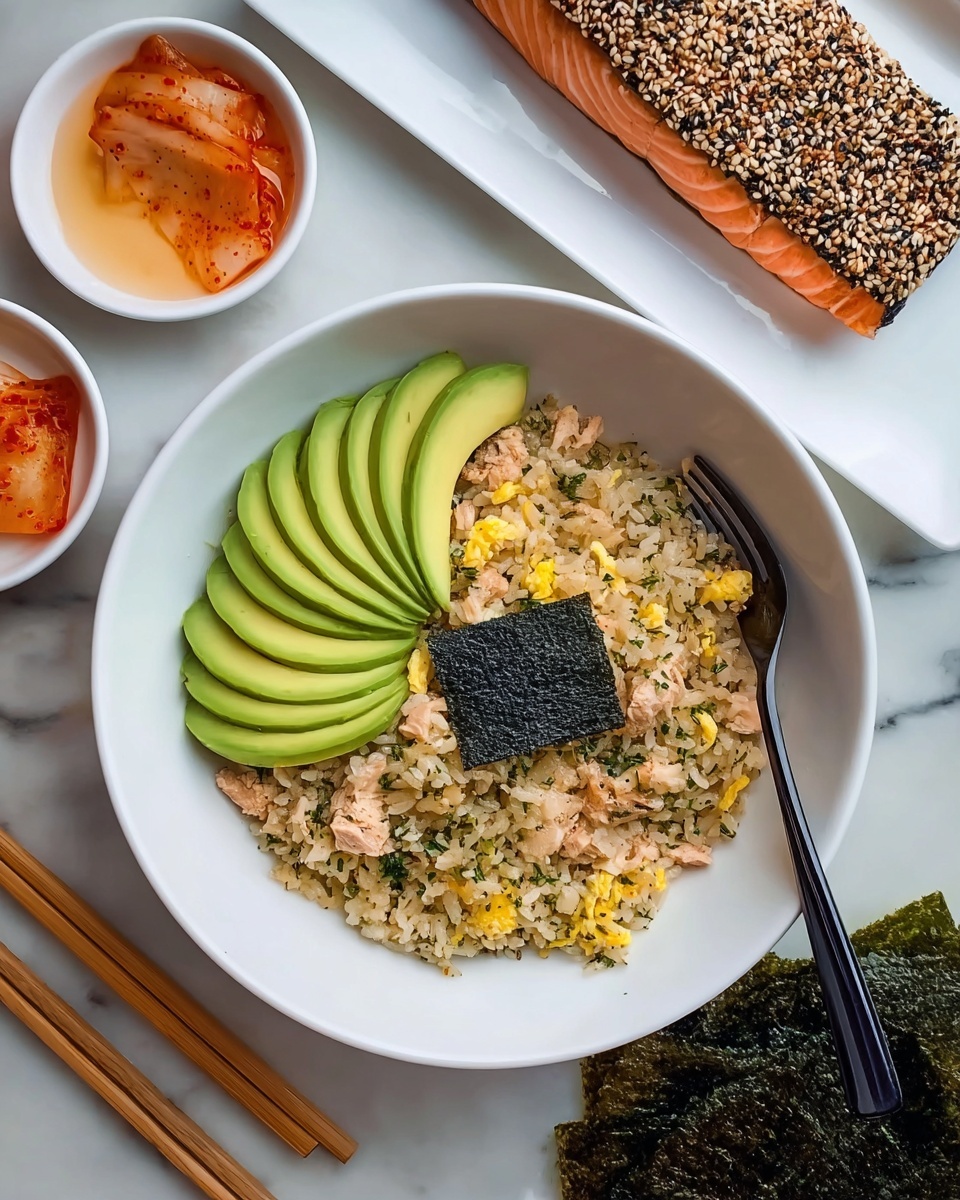 TikTok Salmon Rice Bowl Recipe - Recipe Image