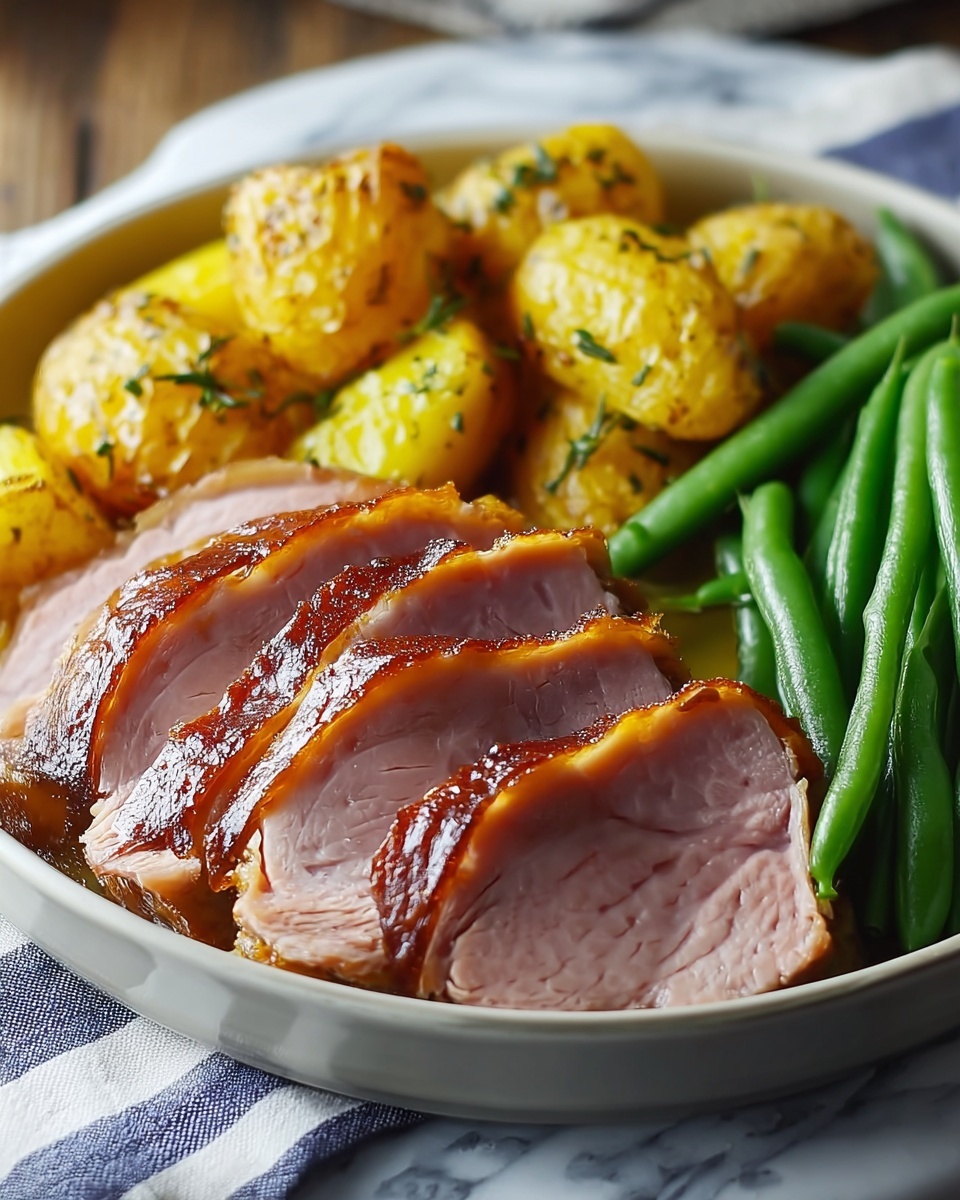 Crockpot Ham, Green Beans, and Potatoes Recipe - Recipe Image