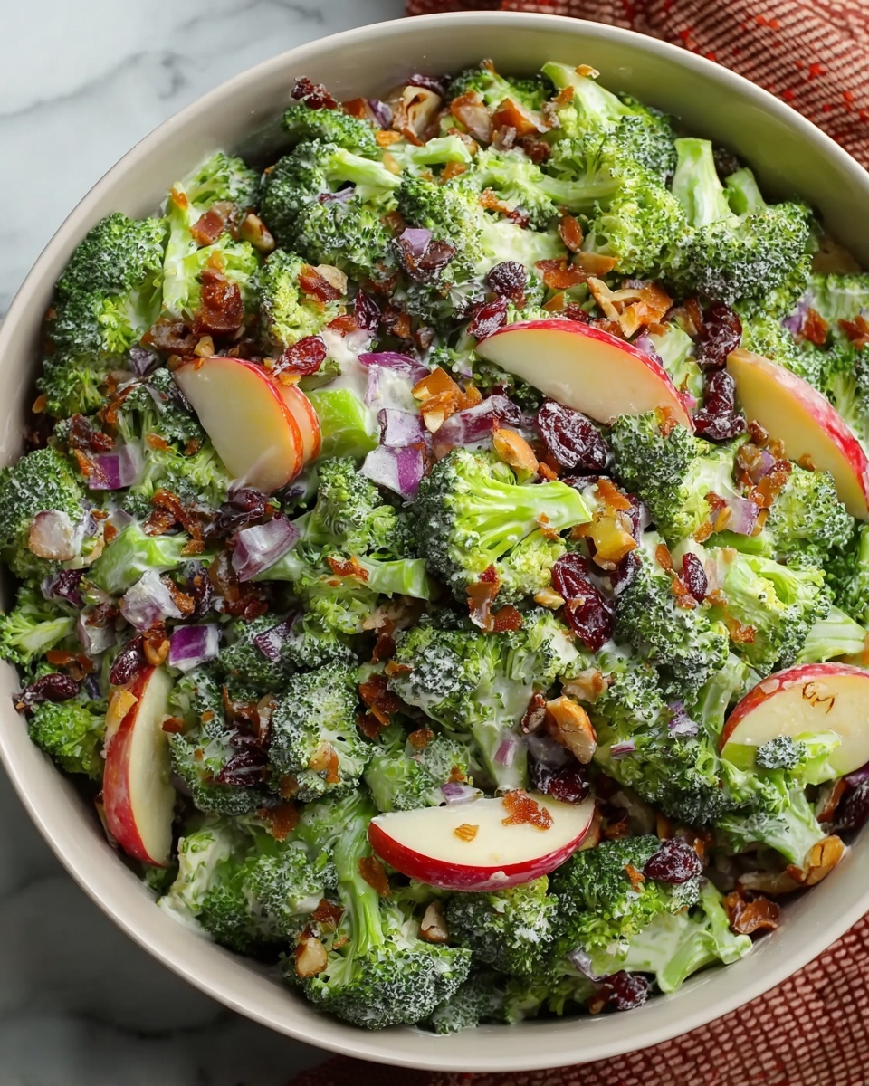 Honeycrisp Apple Broccoli Salad with Cranberries and Sunflower Seeds Recipe - Recipe Image