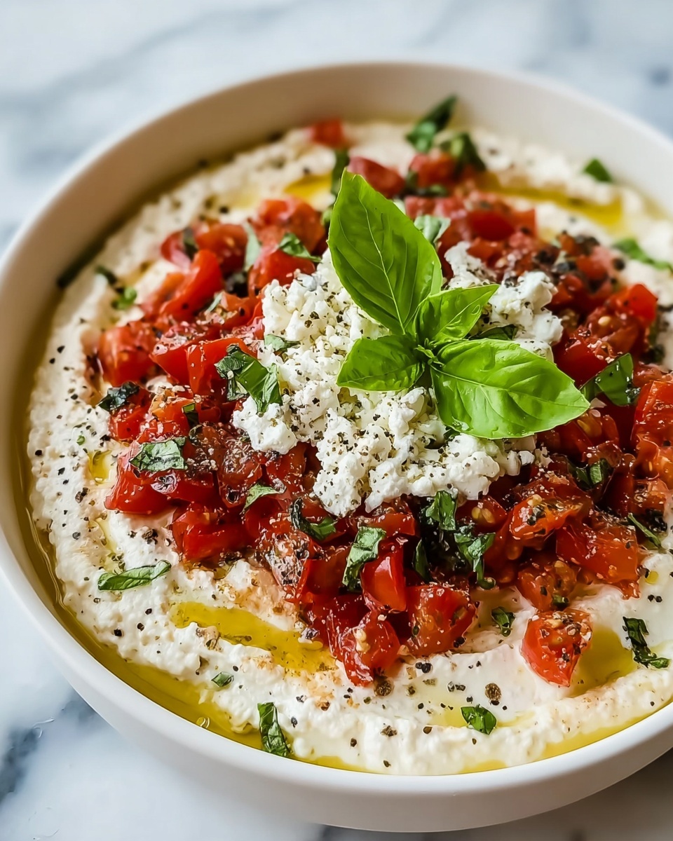 Creamy Feta Bruschetta Dip Recipe - Recipe Image