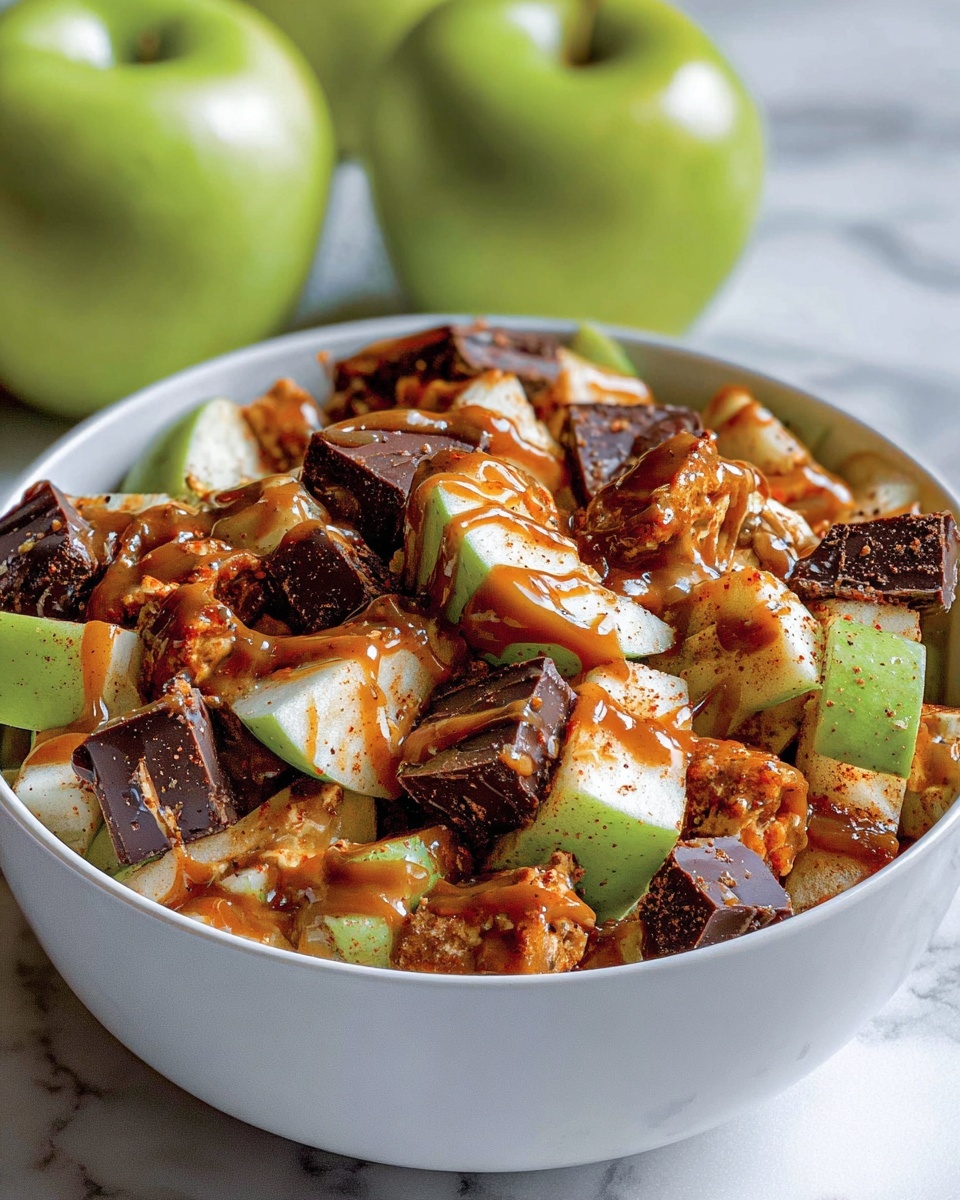 Snicker Apple Salad Dessert Recipe - Recipe Image