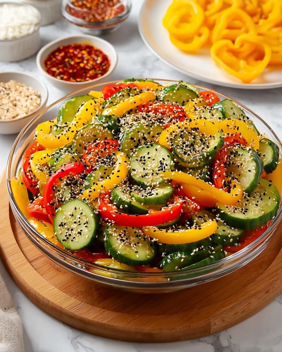Cucumber and Sweet Pepper Salad Recipe - Recipe Image