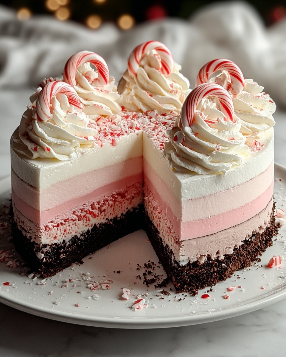 Ultimate Festive Peppermint Ice Cream Cake Recipe - Recipe Image
