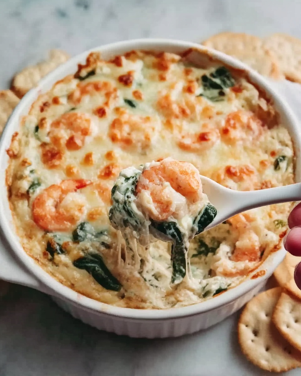 Cheesy and Creamy Shrimp & Crab Spinach Dip Recipe - Recipe Image