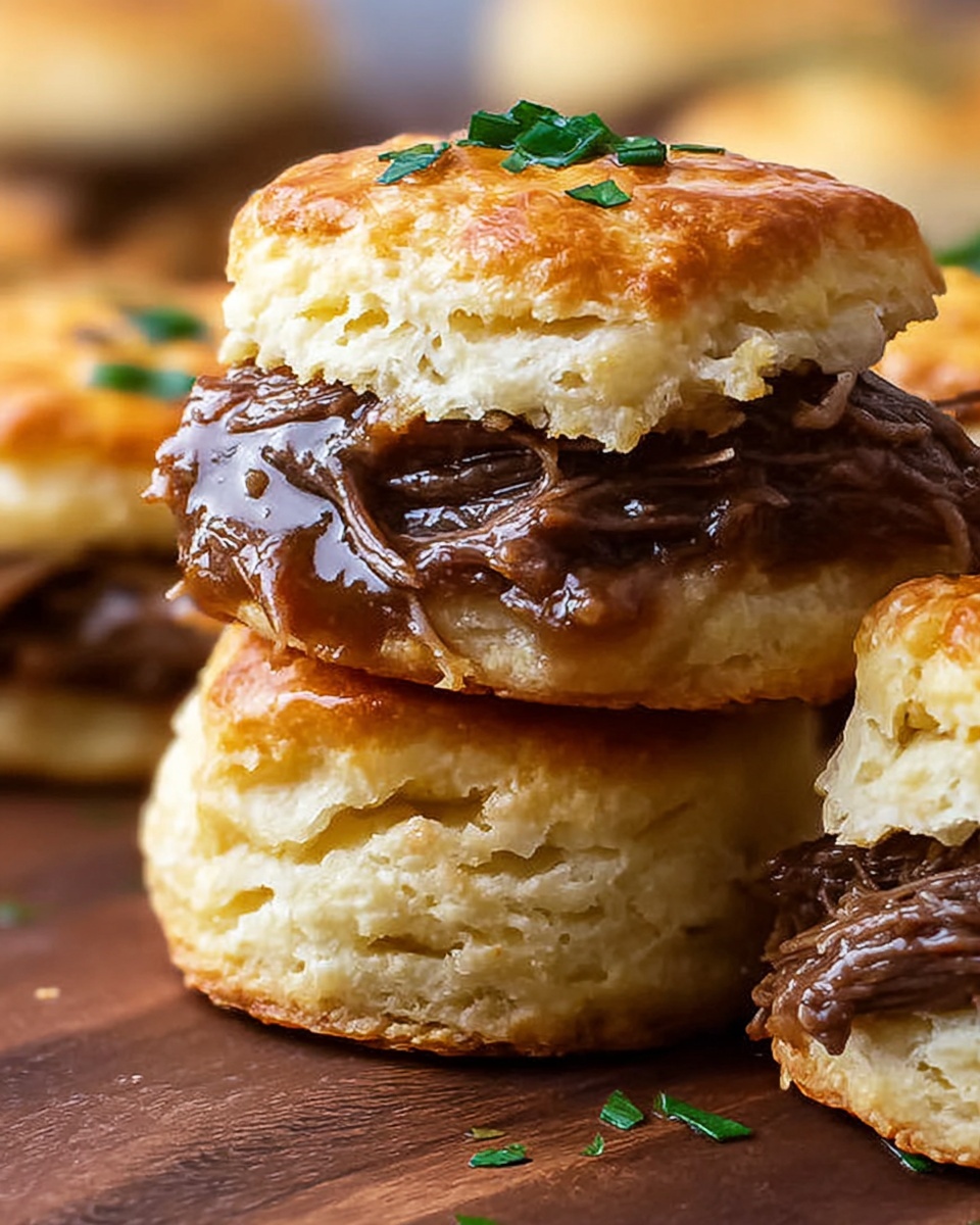 French Dip Stuffed Biscuits Recipe - Recipe Image