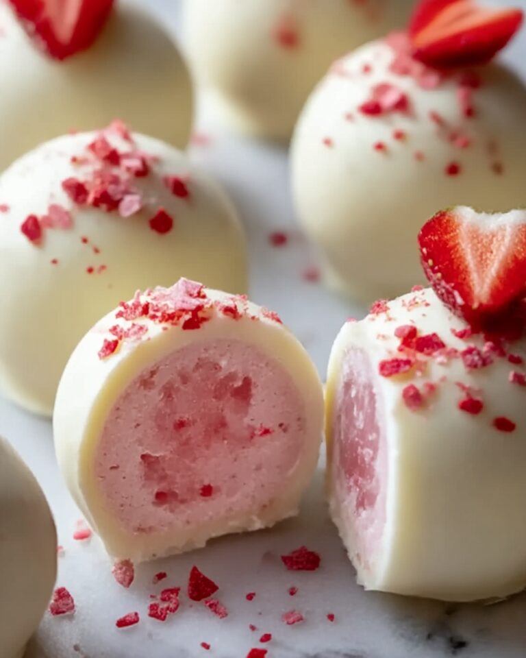White Chocolate Strawberry Truffles Recipe