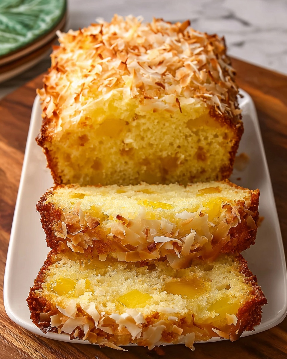 Tropical Maui Pineapple Coconut Bread Recipe - Recipe Image