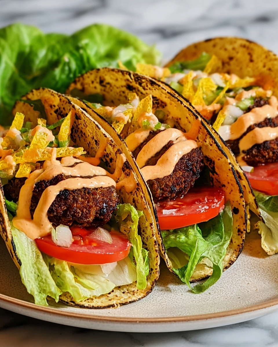 Big Mac Smash Burger Tacos Recipe - Recipe Image
