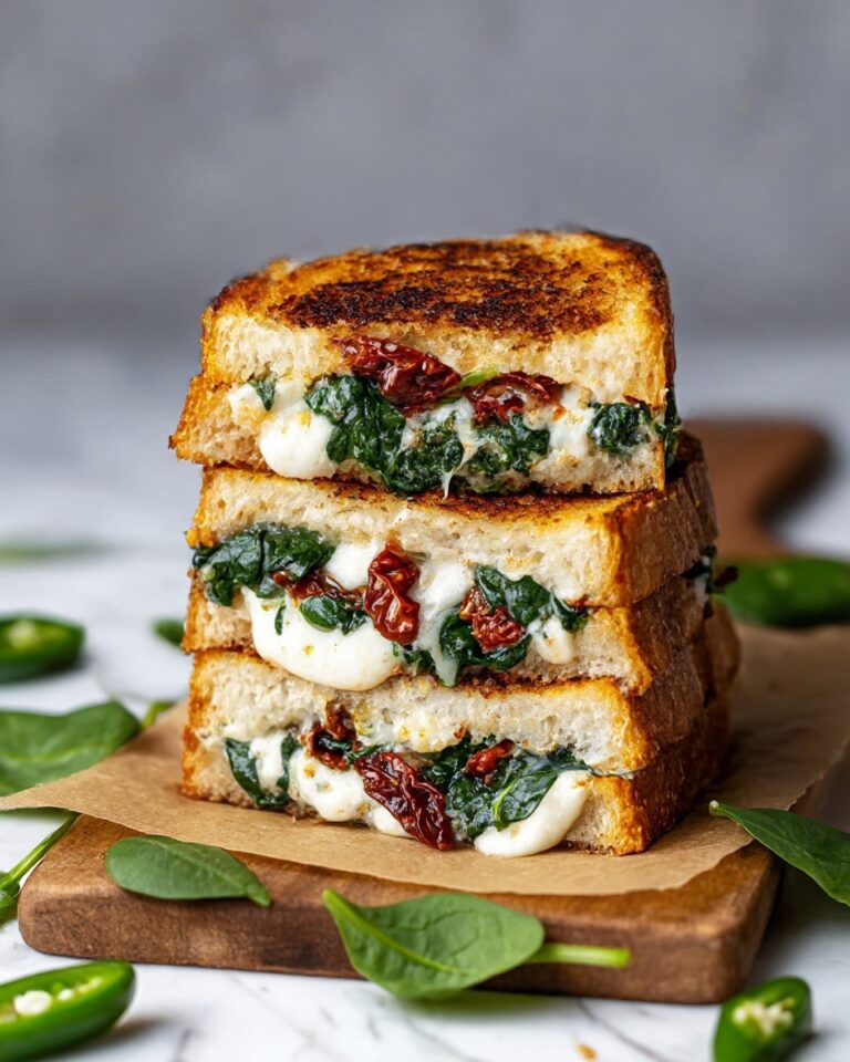 Feta Grilled Cheese Sandwich with Spinach Recipe