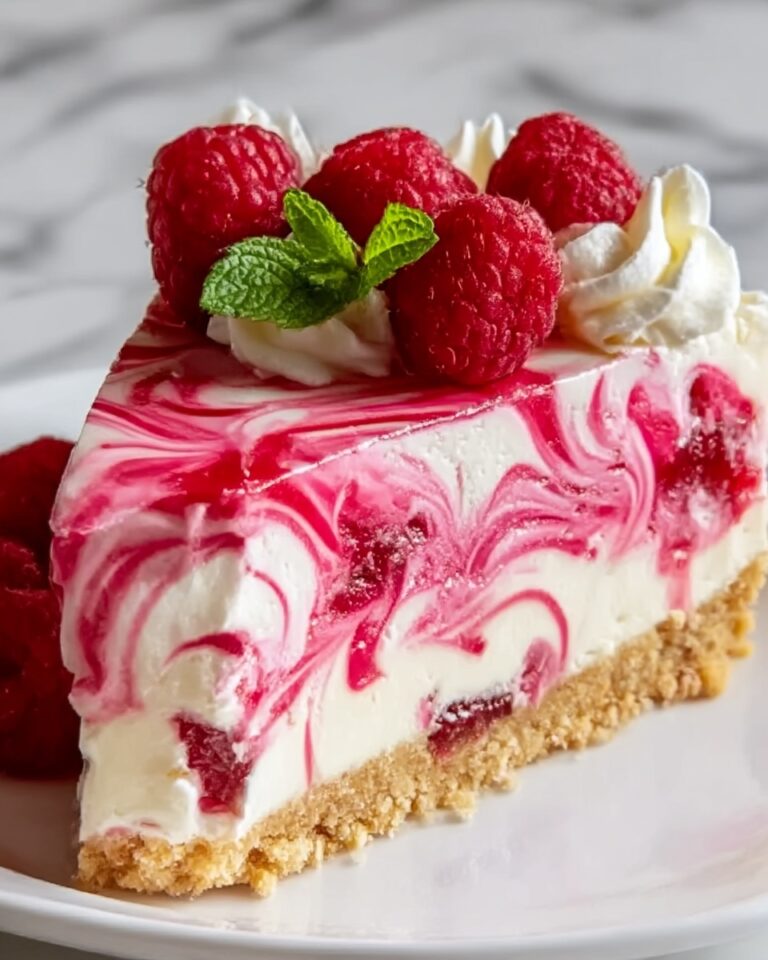 Raspberry Swirl Ice Cream Cake Recipe