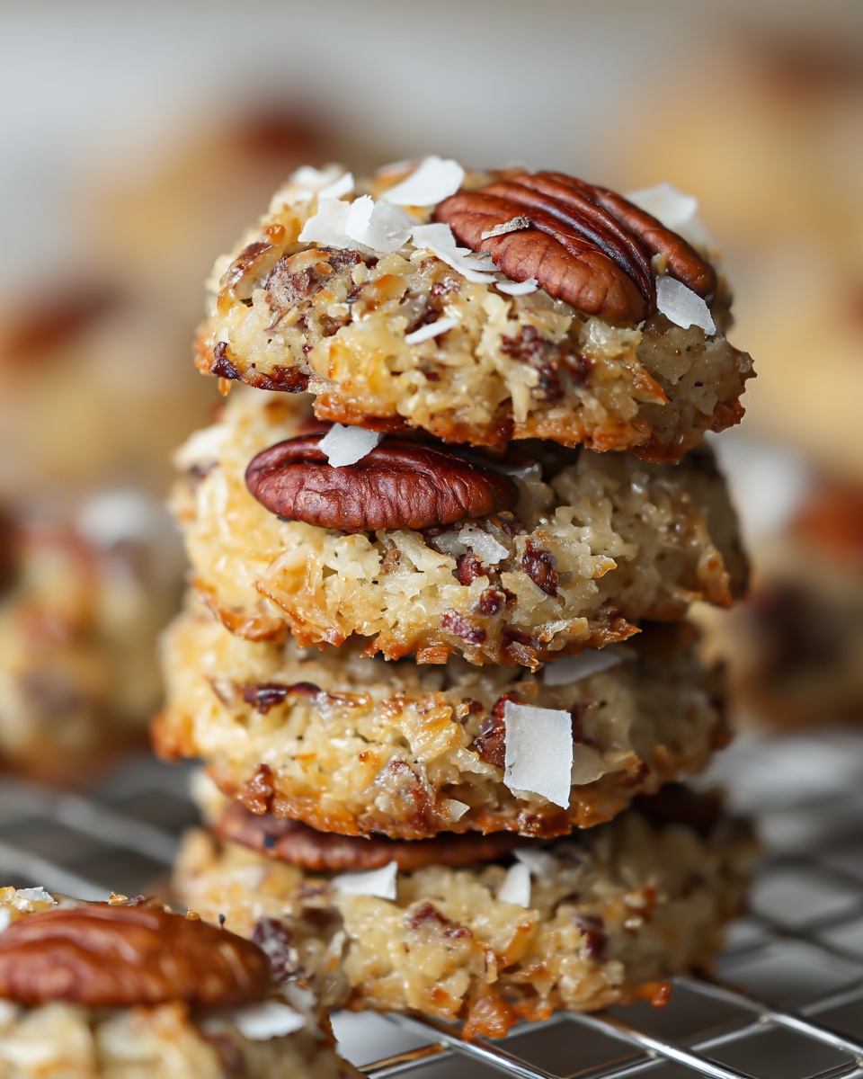 Chocolate Pecan Coconut Cookies Recipe - Recipe Image