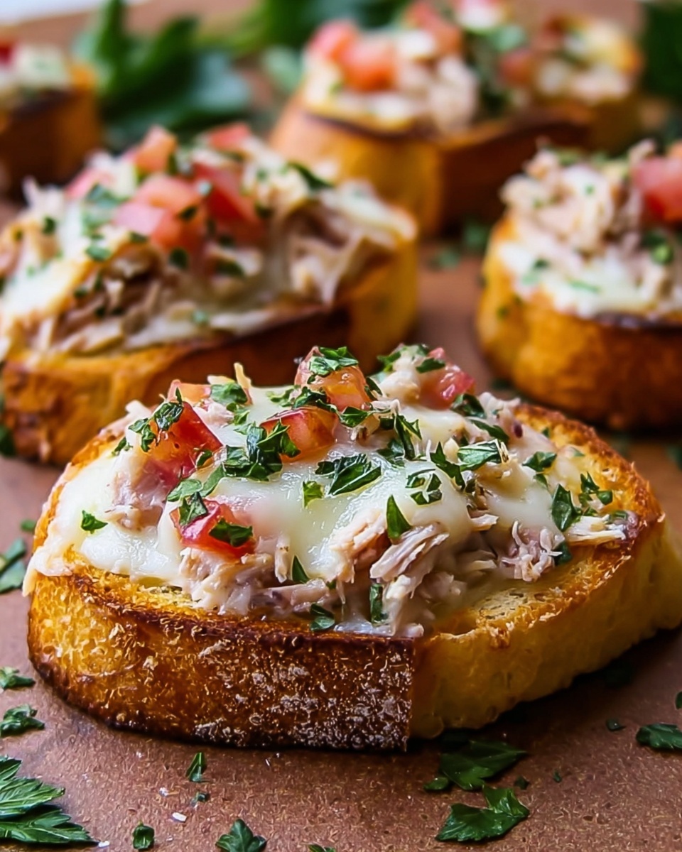 Tuna Melt Bruschetta Recipe - Recipe Image