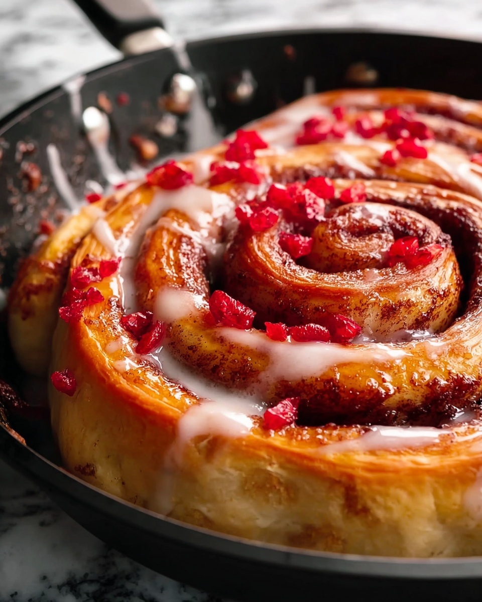 Giant Strawberry Cinnamon Rolls Recipe - Recipe Image