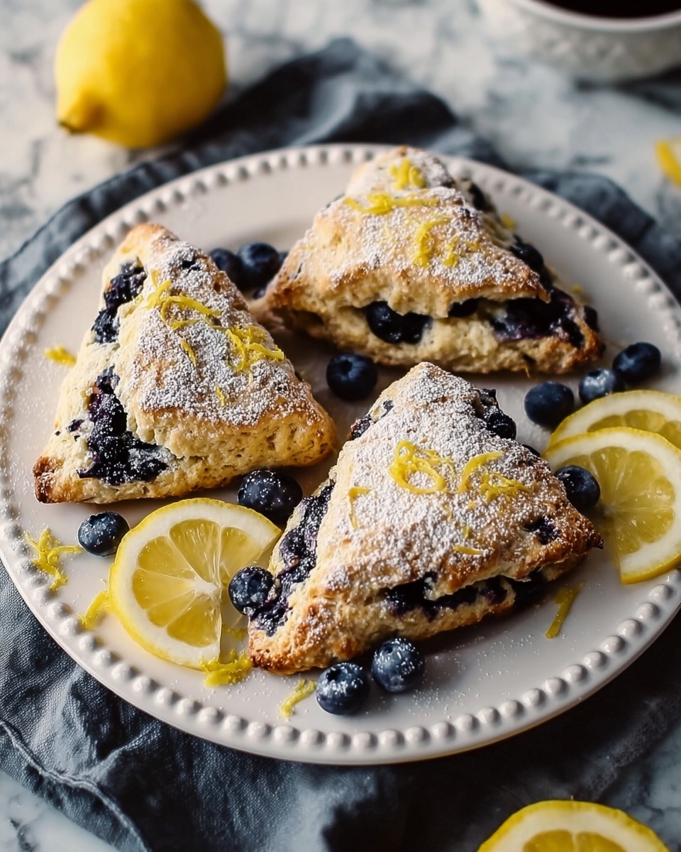 Lemon Blueberry Scones Recipe - Recipe Image