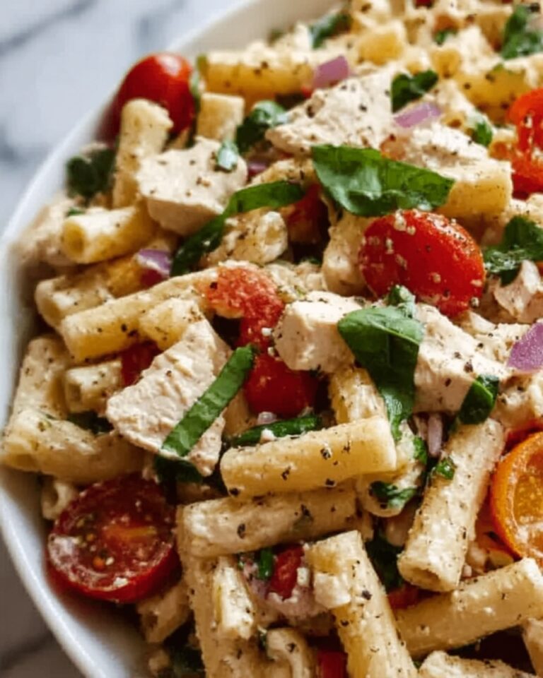 High Protein Chicken Pasta Salad Recipe