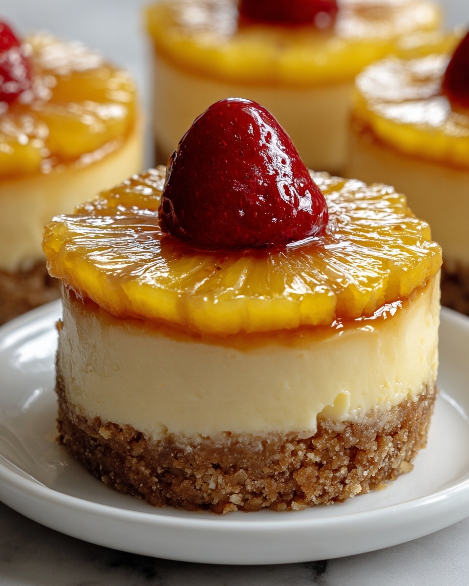 Mini Pineapple Upside-Down Cheesecakes Recipe - Recipe Image