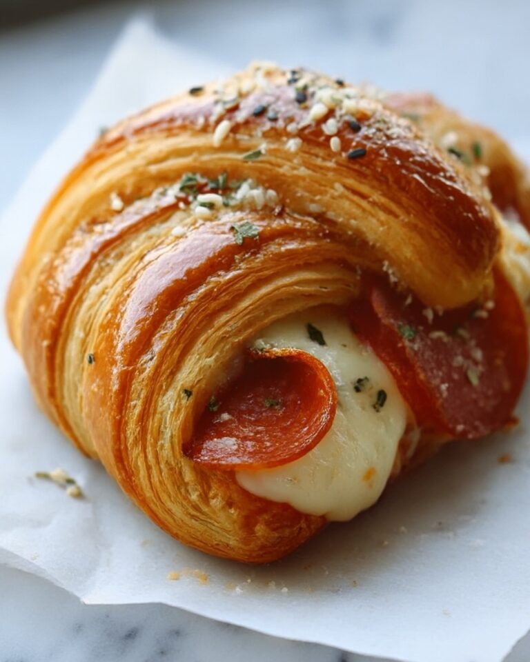 Mozzarella Pepperoni Croissant Rolls Recipe