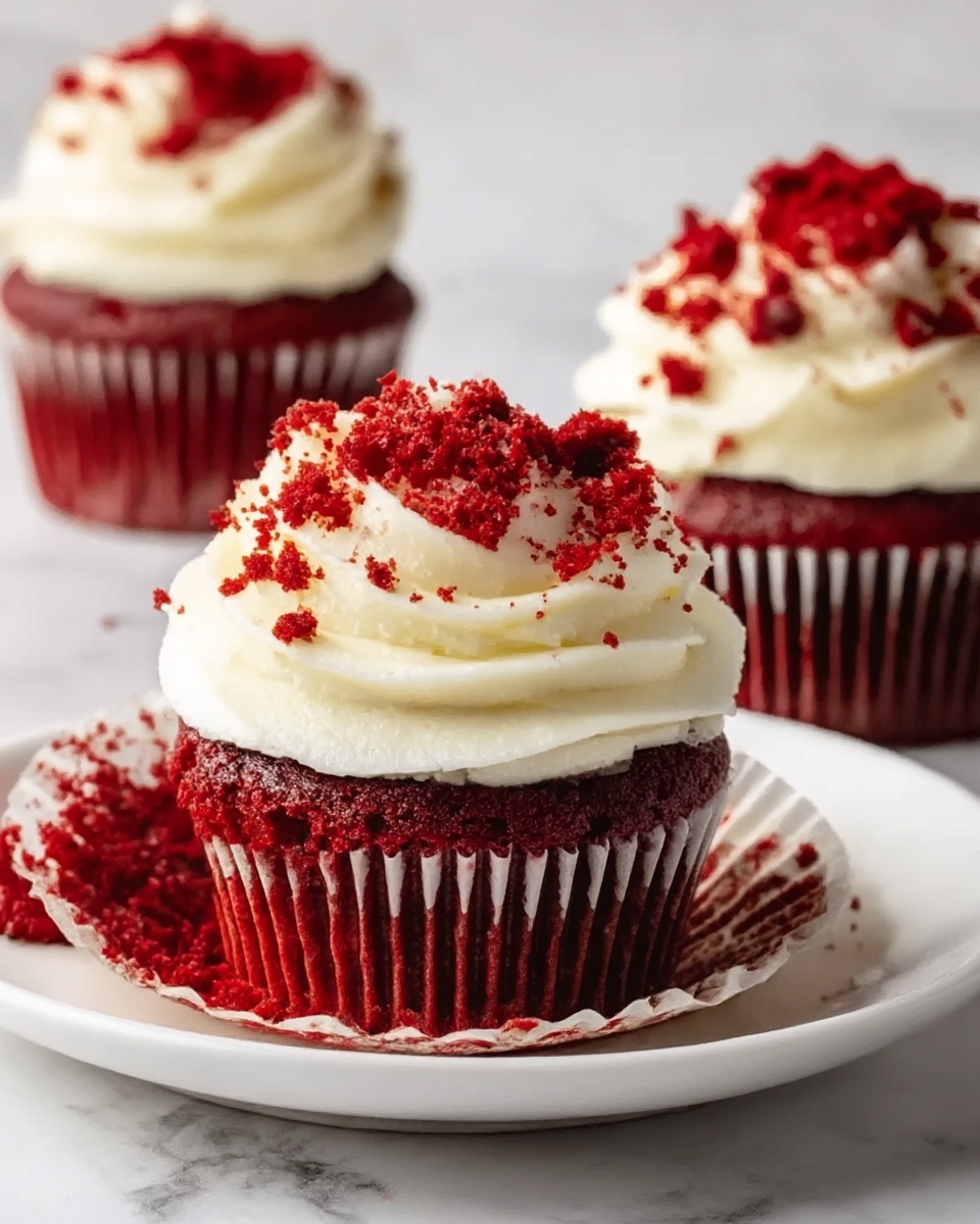 Red Velvet Cupcakes with Cream Cheese Frosting Recipe - Recipe Image