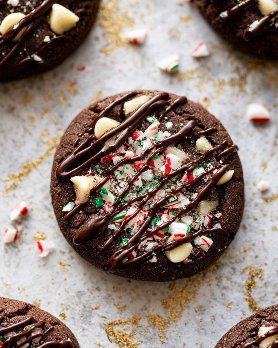 Peppermint Chocolate Brownie Cookies Recipe - Recipe Image