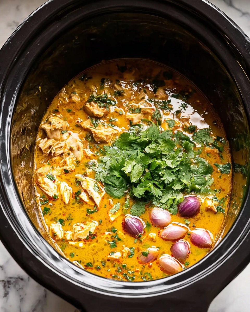 Slow Cooker Thai Basil Chicken Curry Recipe - Recipe Image