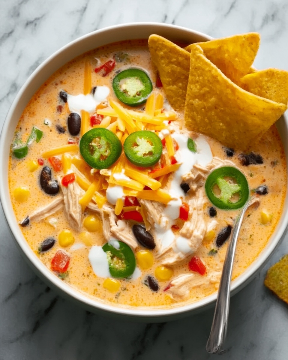 Creamy Chicken Tortilla Soup Recipe - Recipe Image
