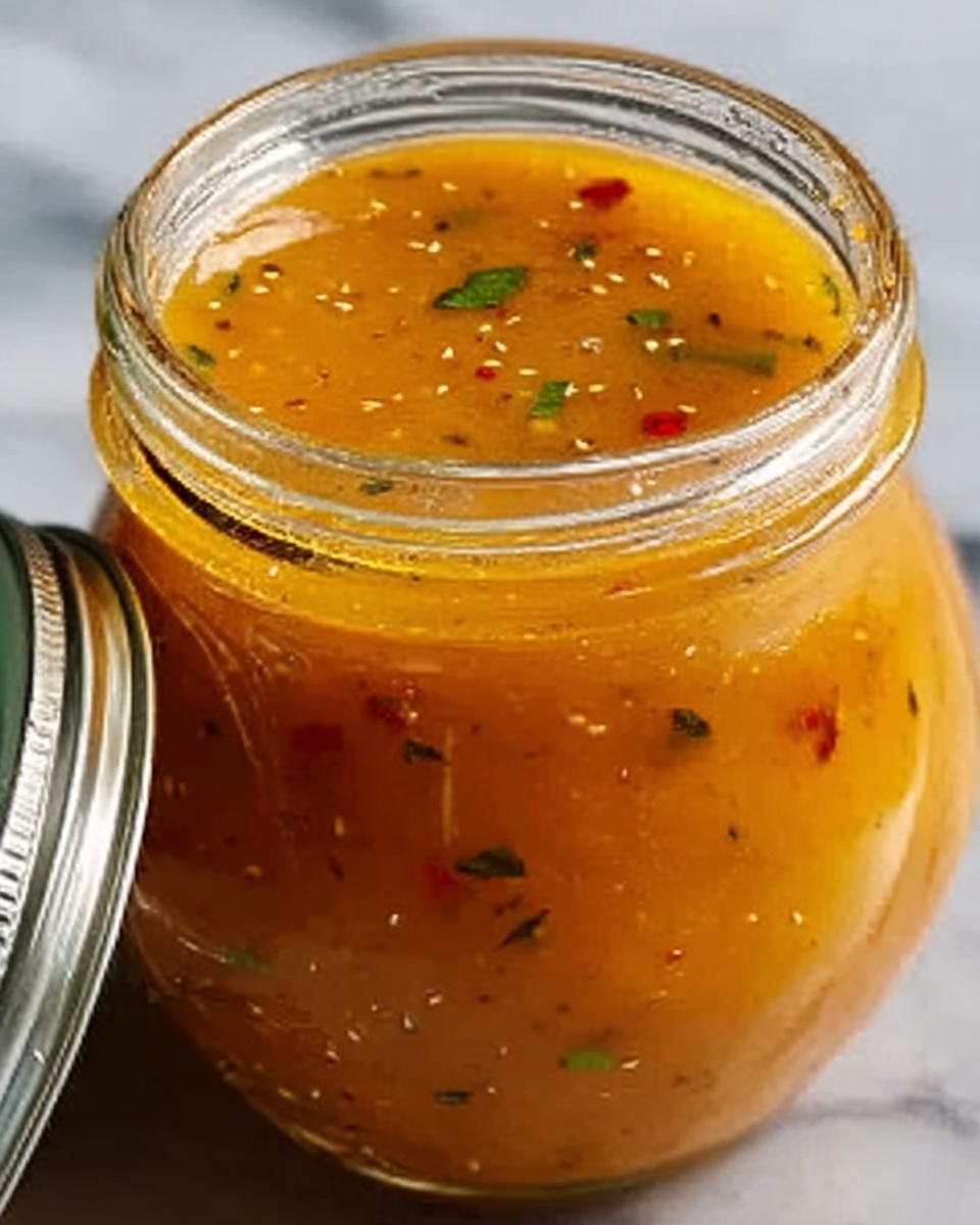 Peach Honey Dijon Balsamic Vinaigrette Recipe - Recipe Image