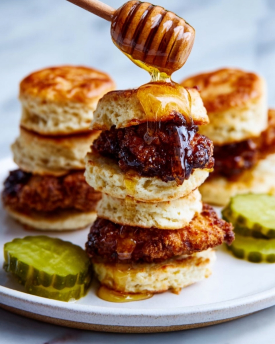 Hot Honey Chicken Biscuits Recipe - Recipe Image