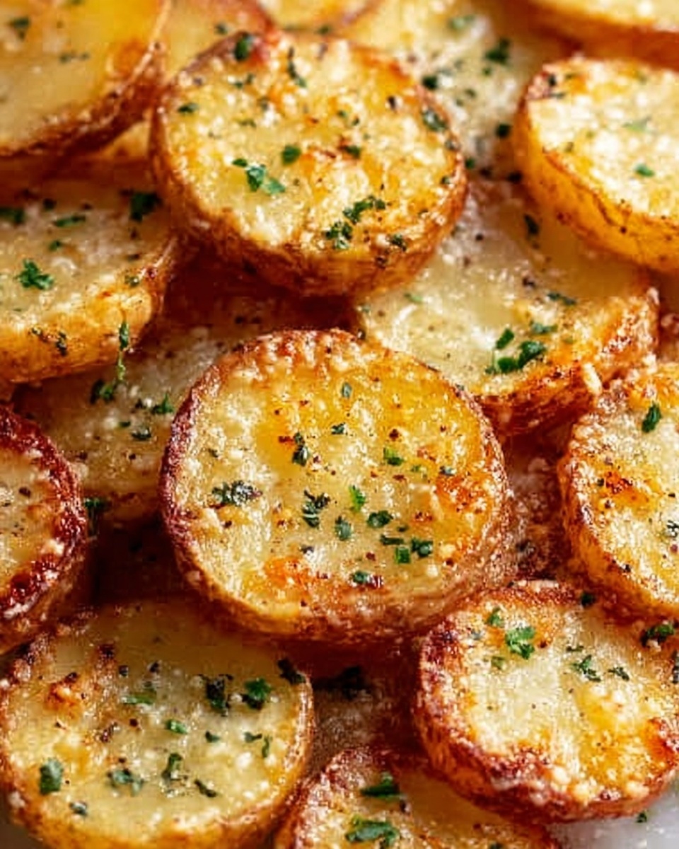 Mini Baked Parmesan Potato Rounds Recipe - Recipe Image