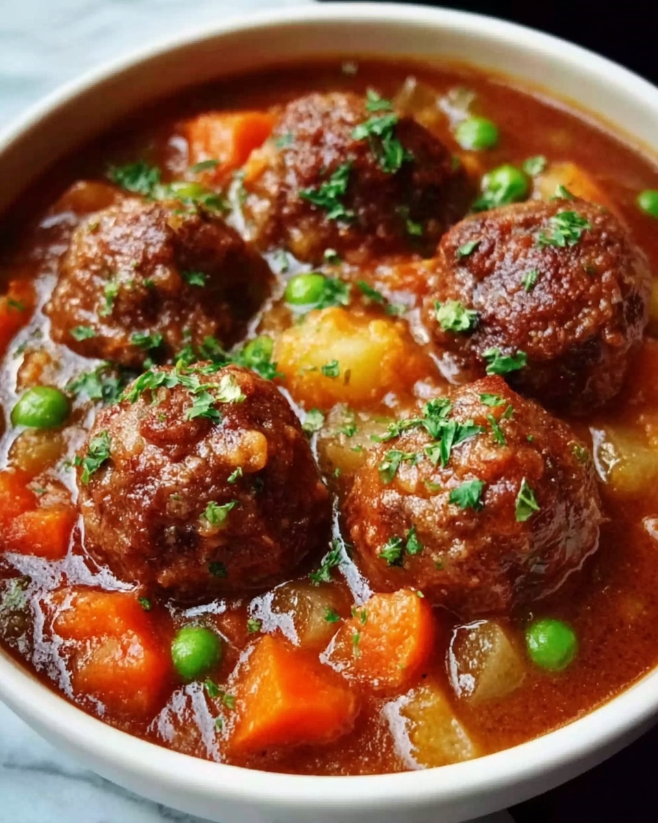 Hearty Meatball Stew Recipe - Recipe Image
