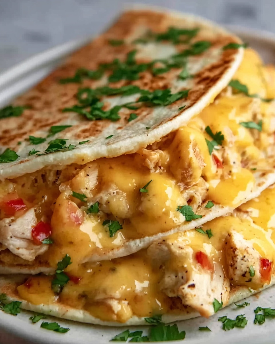 Slow Cooker Queso Chicken Tacos Recipe - Recipe Image