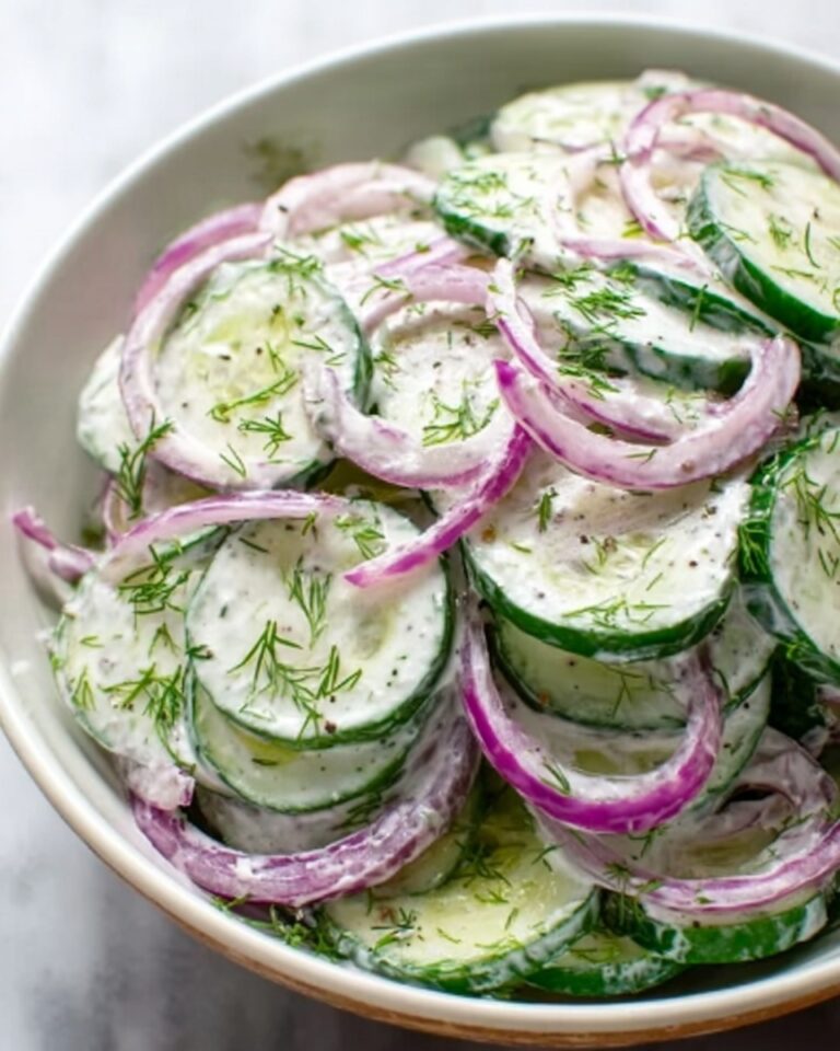 Creamy Cucumber Salad Recipe