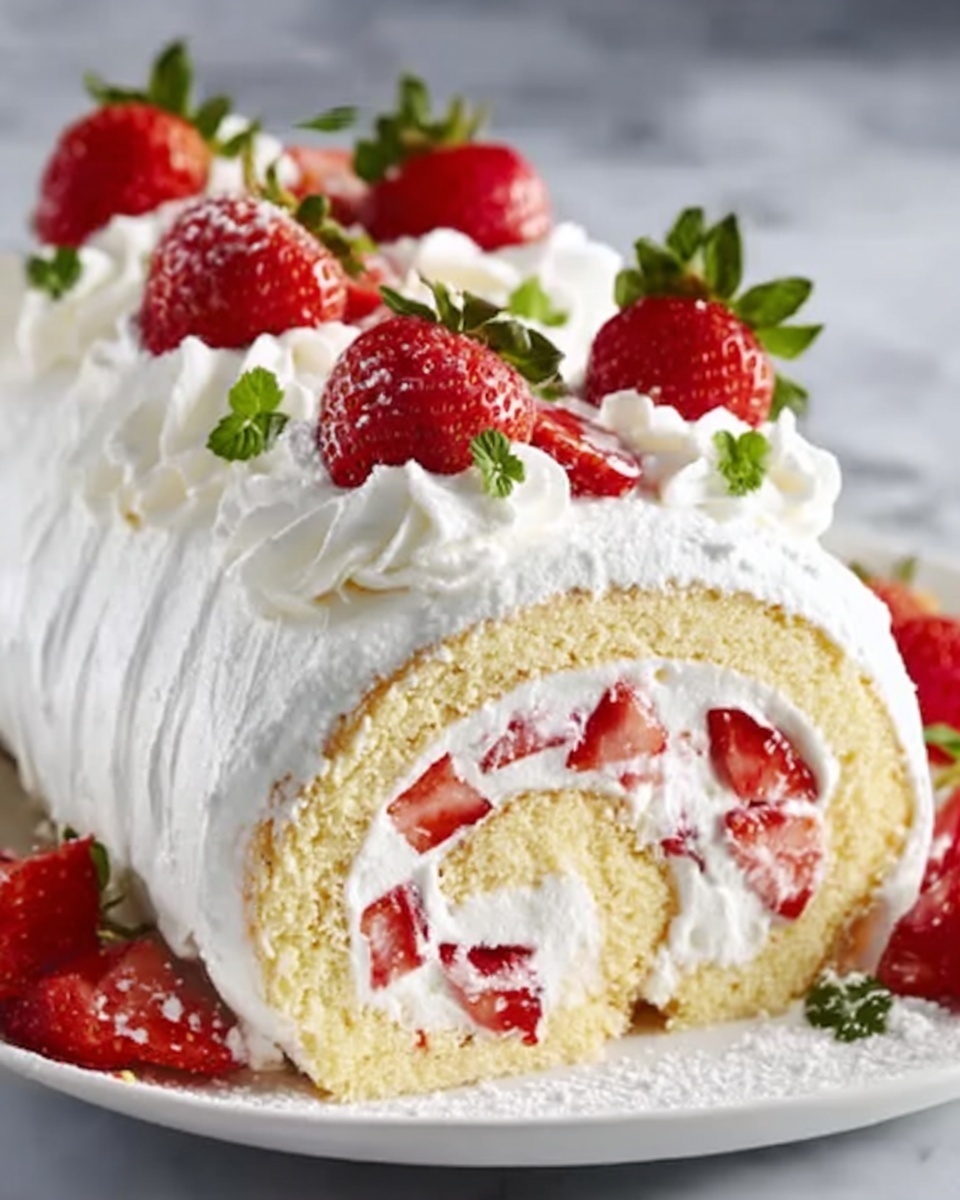 Cherry Cheesecake Cake Roll Recipe - Recipe Image