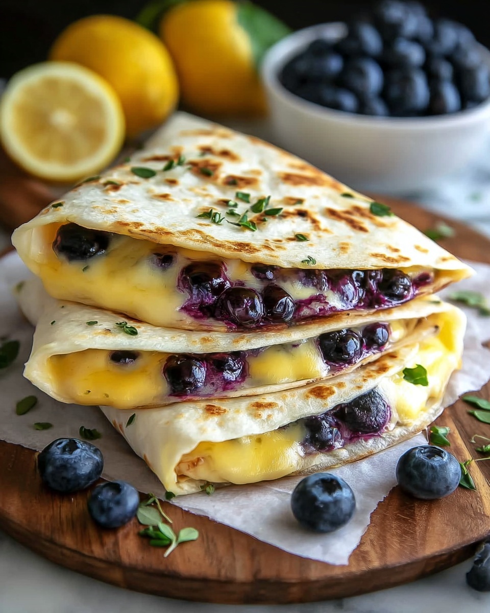 Blueberry Breakfast Quesadilla Recipe - Recipe Image