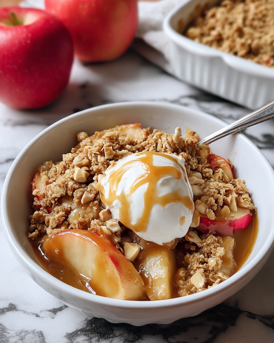 Apple Peanut Butter Crisp {Whole Wheat} Recipe - Recipe Image