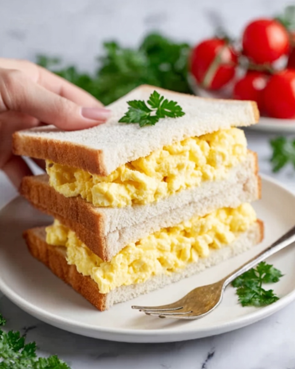 Japanese Egg Sandwich (Tamago Sando) Recipe - Recipe Image