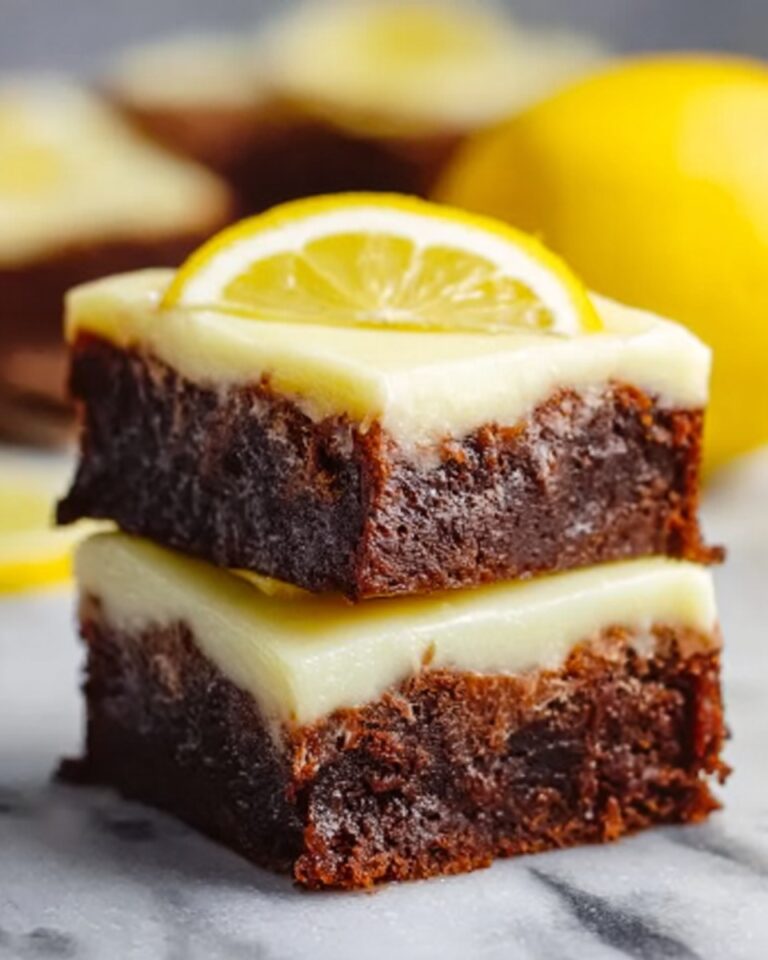 Zesty Lemon Brownies Recipe
